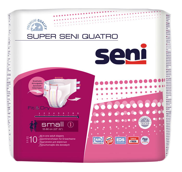 Super Seni Quatro - 120 Stück (12x10 Stück) - S