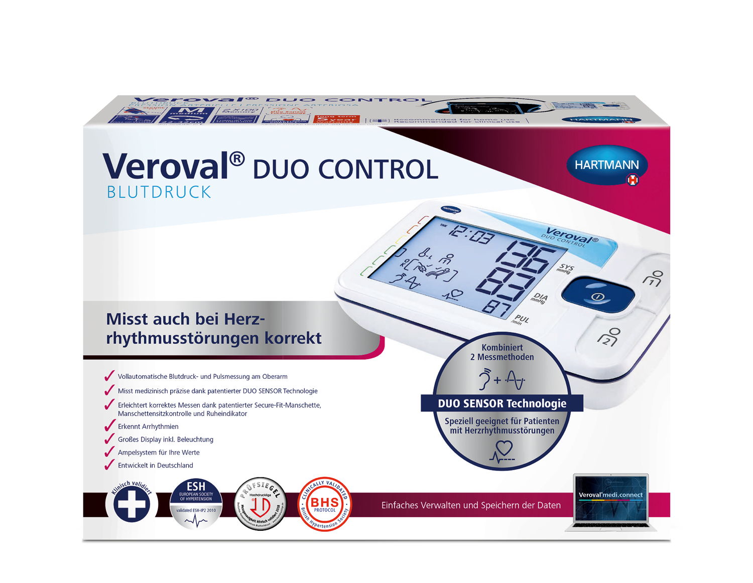 Veroval Duo Control Blutdruckmessgerät