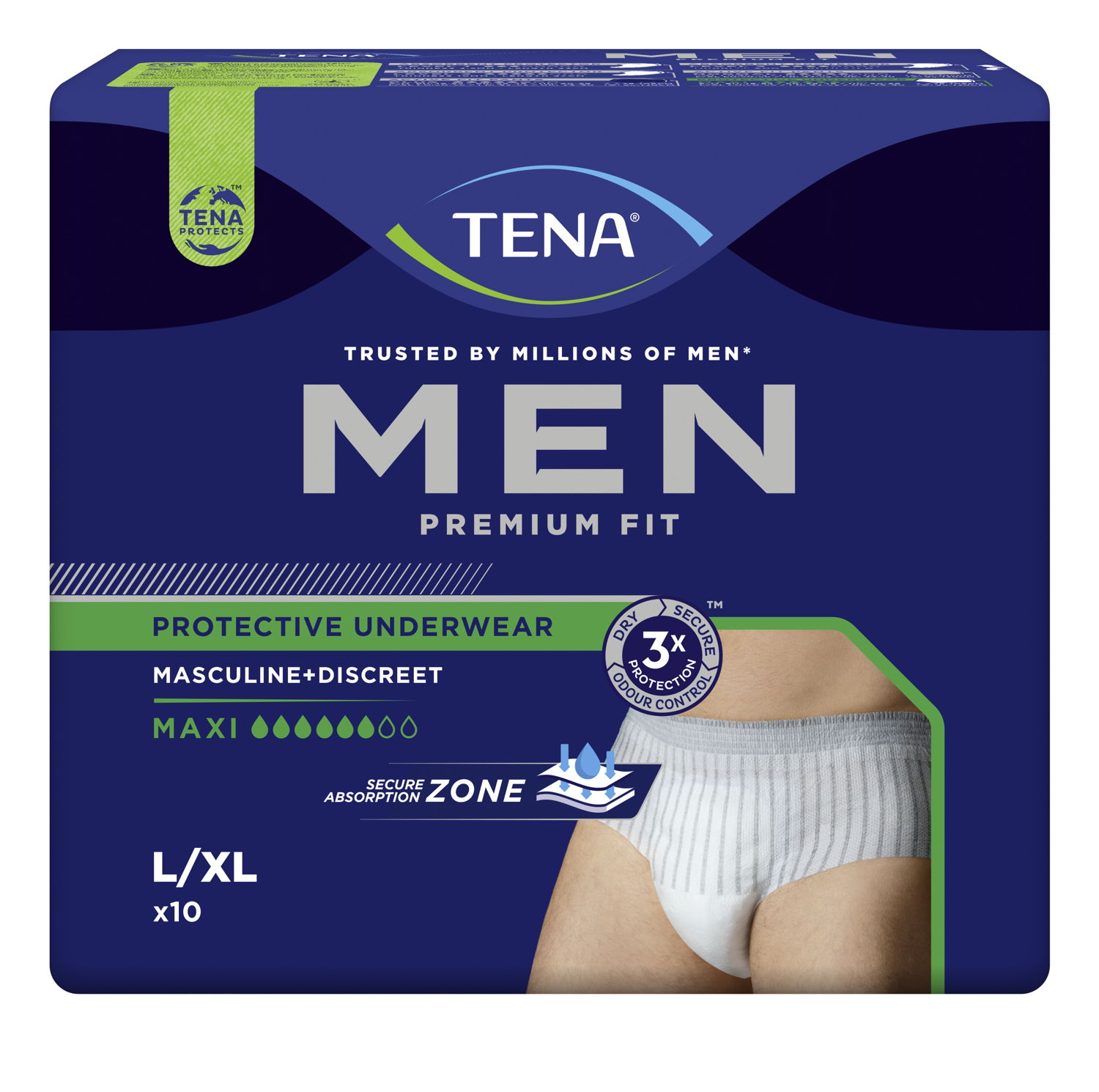 TENA Men Premium Fit Pants Maxi Gr. L/XL 10 Stück